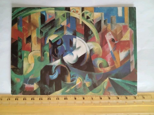 Vintage modern art - art, postcard