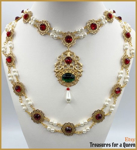Reproduction tudor necklace - tudor,