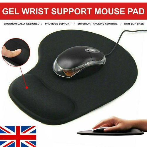 Black anti slip mouse - black, anti-slip