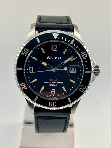Seiko v157 had0 black - black, dial