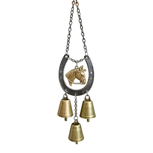 Horse wind chime decor iron - chime,
