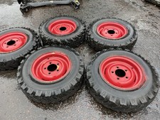 LAND ROVER SERIES 3 SET OF 16” STEEL WHEELS & 7.5x16 TYRES 4 X WIDER RIMS