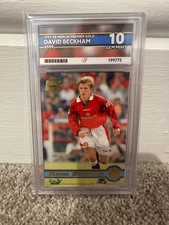 97-98 merlin premier gold david beckham ace graded 10
