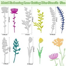 5Pcs Wildflower Metal Cutting