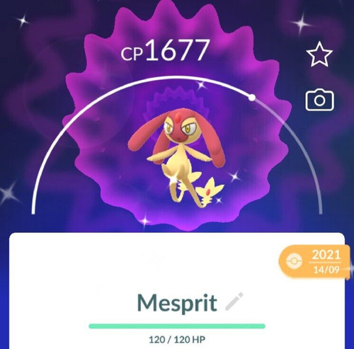 Pokèmon shiny mesprit - pokèmon, go