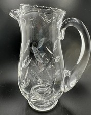 Vintage Cut Glass Water  Jug