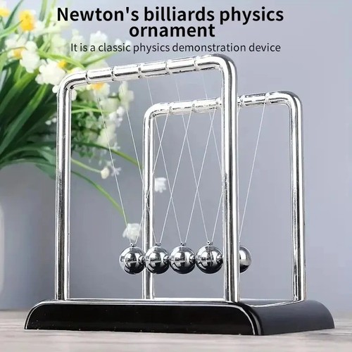 Newton cradle steel - steel, balance