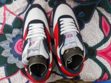 Walsh trainers 37 UK . Women's. Red, White and Blue. Made  in Bolton.