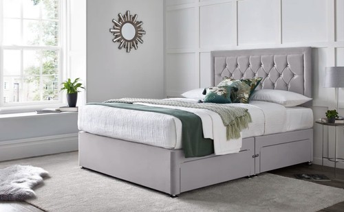 Orthopaedic divan bed set with - divan,