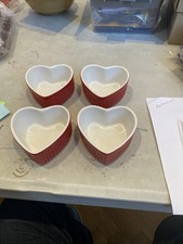 4 Heart Shape Ramekins