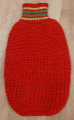 Hand knitted dog jumper - hand,