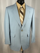 Sears Classic Collection Action Blazer Robin Egg Blue 42S Easter Tapered Fit USA