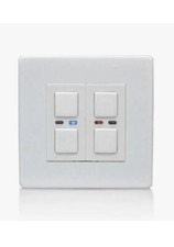 Lightwave RF LW420 W, 2 Gang Dimmer Switch White Connect Series Brand New Boxed