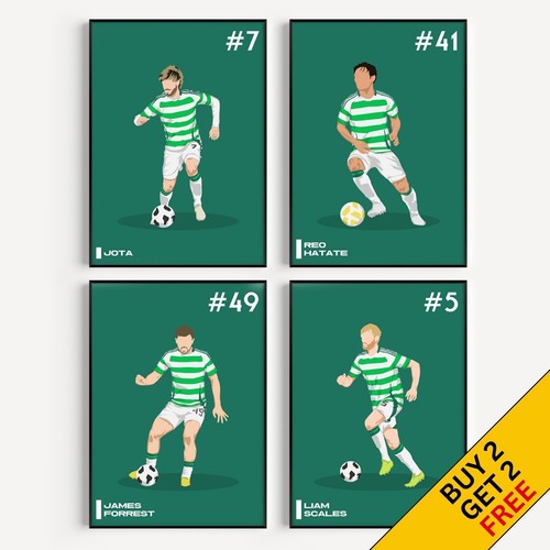 Celtic football poster new - -,