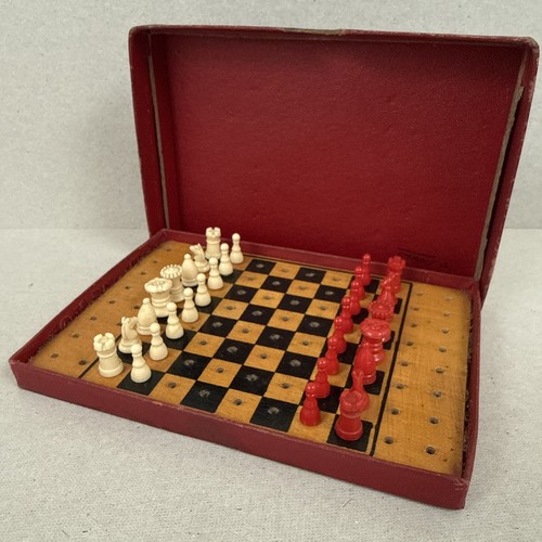 Wooden travel chess set - chess, wood