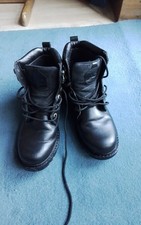Mens Caterpillar Colorado Black Leather boots size 8