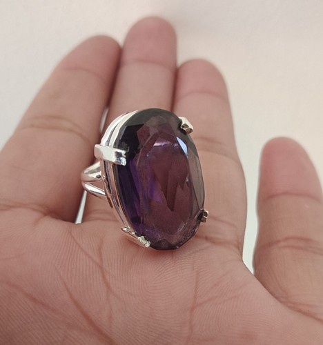 Amethyst gemstone ring - amethyst,