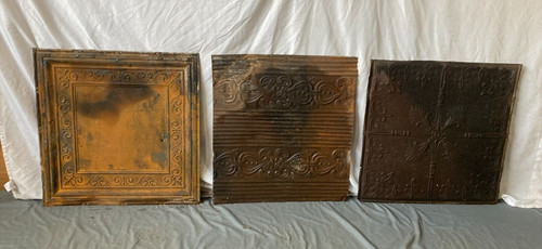 Lot antique tin ceiling - lot, 3