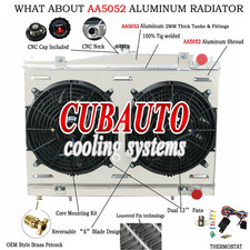 3 Rows Radiator +Shroud Fan Relay FIT Skyline R33 R34 GTS GTS-T GTR GTT RB26DETT