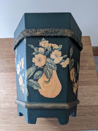 Green wooden hand painted - wooden,