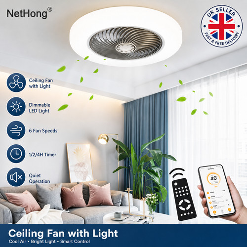 Large led ceiling fan - ceiling,