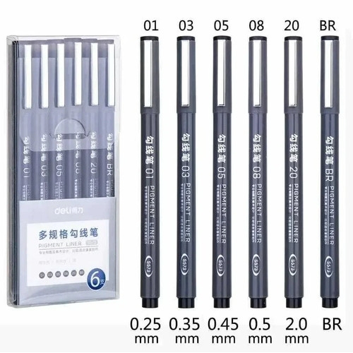 6pc set fine - 6pc/set, liner