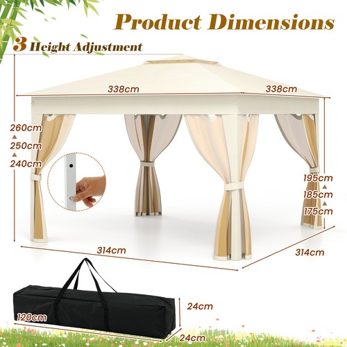 Large mesh side pop - pop, gazebo