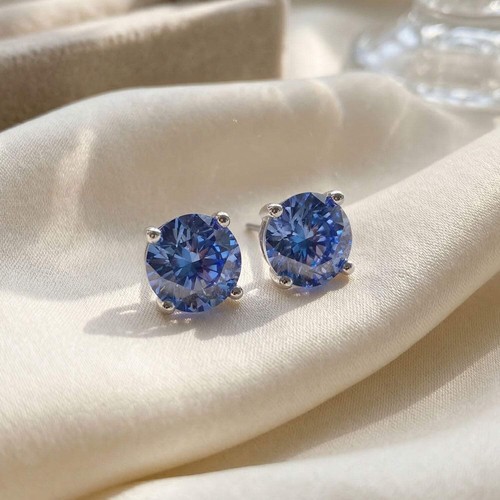 Blue topaz moissanite crystal - topaz,