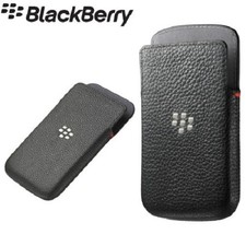 Genuine BlackBerry Q20 Classic Black Leather Pouch Case