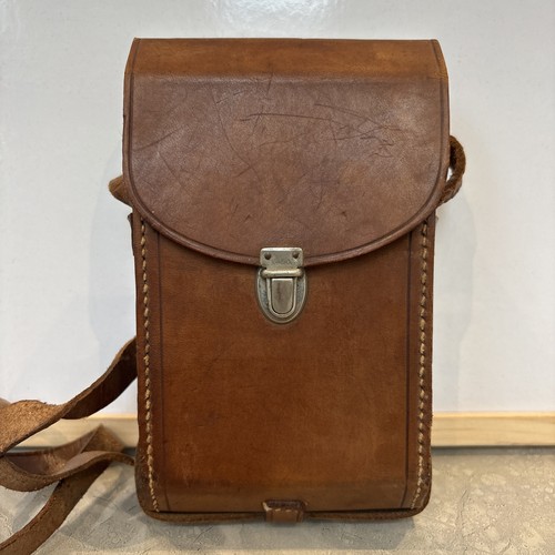 Vintage brown leather kodak - brown,