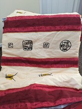 New Red Cream Yellow Throwover Blanket Quilt 185*262cm 