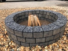 Round Fire pit granite slab