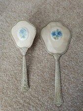 Vintage Regent of London dressing table vanity set Mirror, Removable Brush