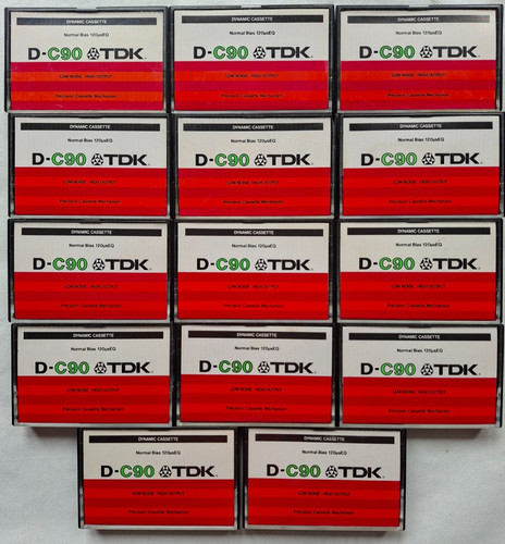 14x vintage tdk c90 cassette - 14x,