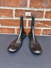2x Vintage Cast Iron Shoe Last Cobblers Old Metal Individual Foot ? T059 MH