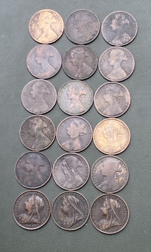 Victoria pennies all - victoria,