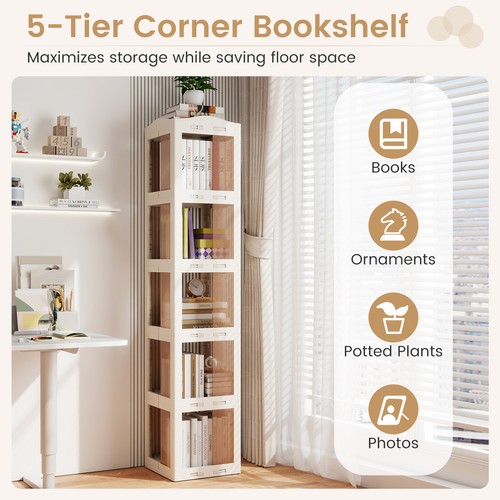 Collapsible rotating bookshelf - collapsible,
