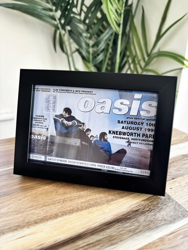 Framed oasis knebworth 1996 - knebworth,