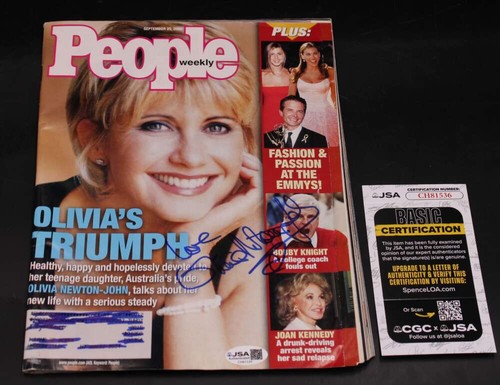 Olivia newton john signed 2000 - olivia, newton-john