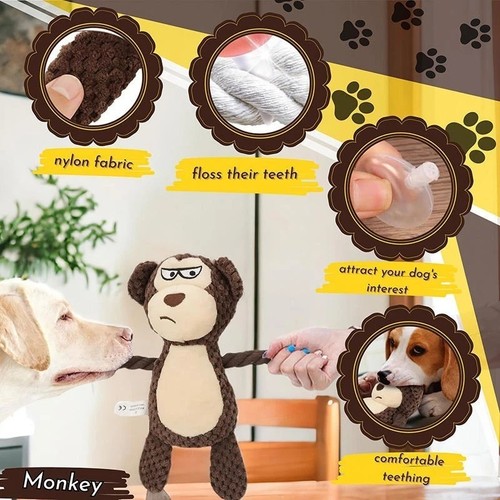 Squeaky dog chew toys stuffed - dog,