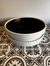 Ikea white glazed plant - glazed, pot