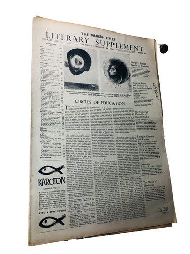 Newspaper the times - the, literary