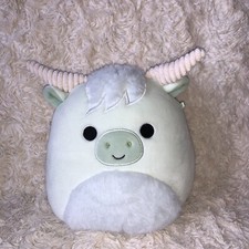 Original Squishmallows Iver The Highland Longhorn Cow Plush Soft Toy