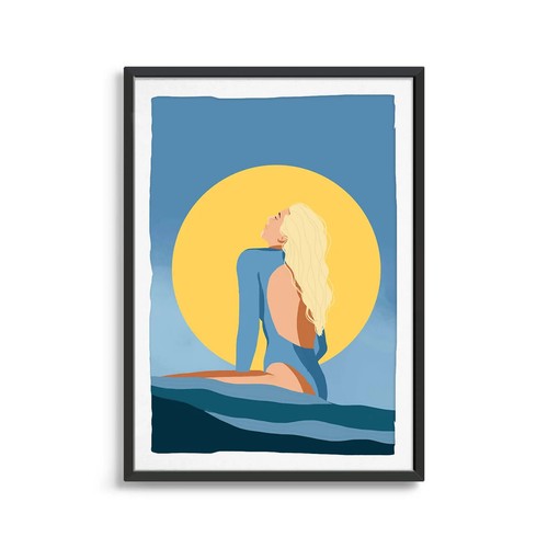 Surfer girl the water - the,