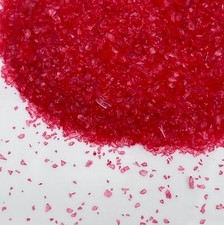 Red Extra Fine Crushed Glass  for crafts or pot toppings | 0.1-0.5mm 50g
