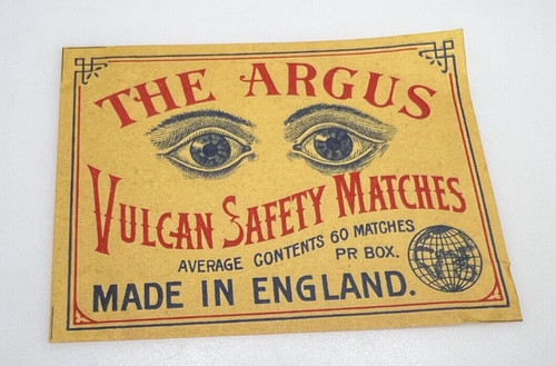 Vintage british matchbox label - british,