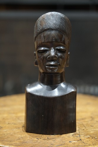 Head sculpture african - head, tribal