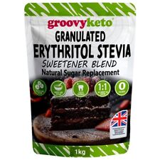 Granulated Erythritol Stevia Blend - 1kg - Keto 100% Natural Sugar Replacement