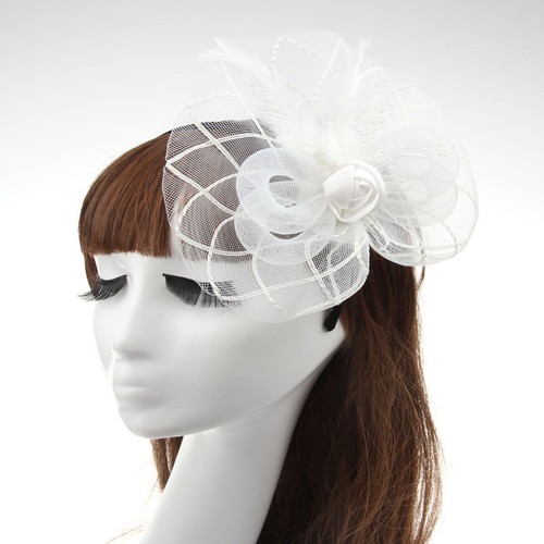 Beaded feather hair - feather,
