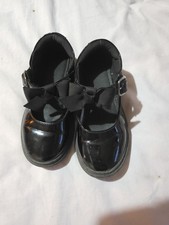 Girls Patent Shoes Black With